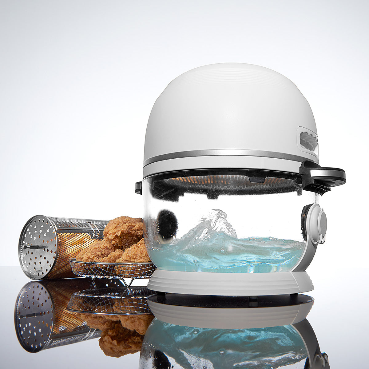 209031-z1.jpg Self-Cleaning Glass Bowl Air Fryer - Image 1