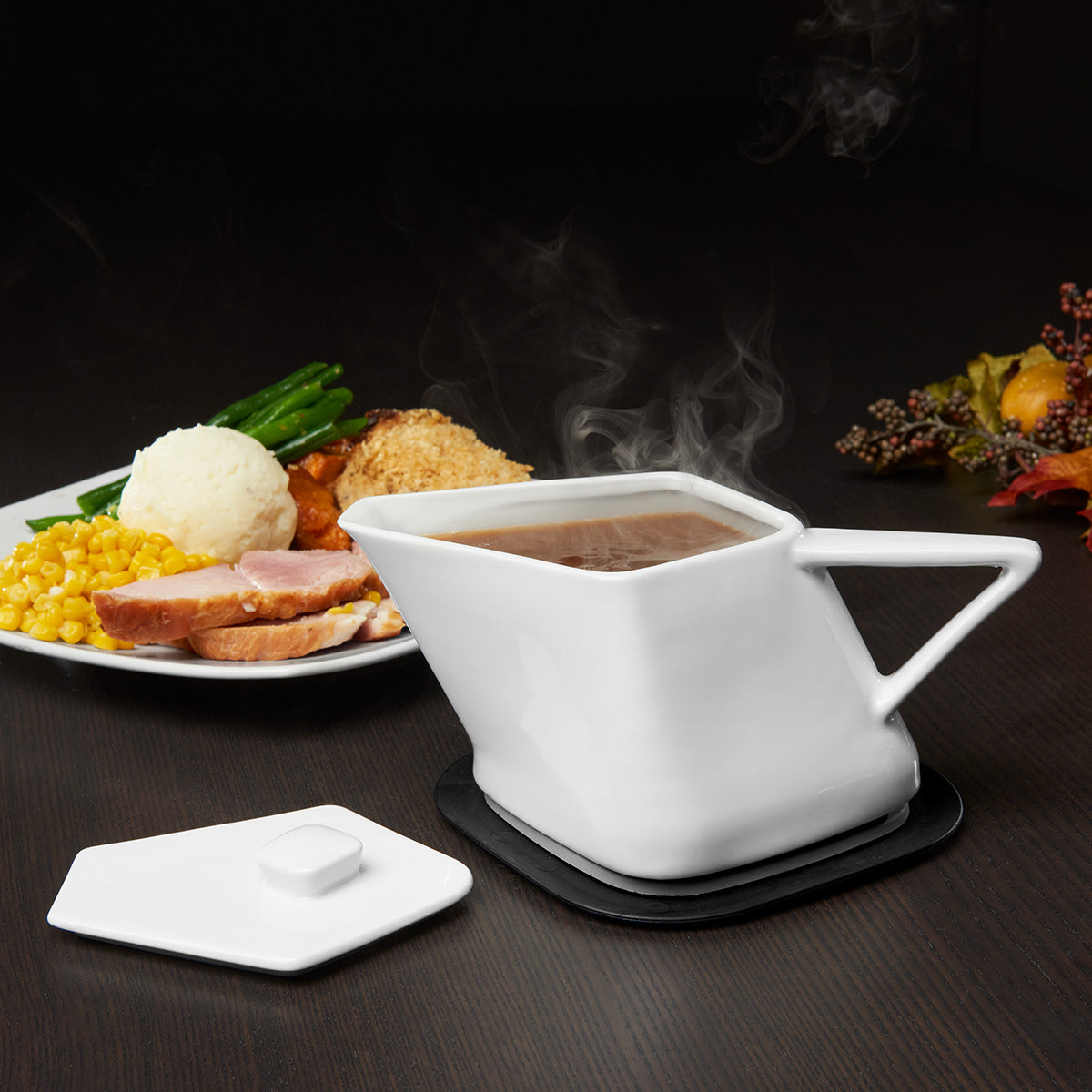 209137-z1.jpg Gravy Boat with Warming Base - Image 1