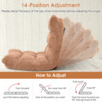 14-Position Adjustable Cushioned Floor Chair - Image 5