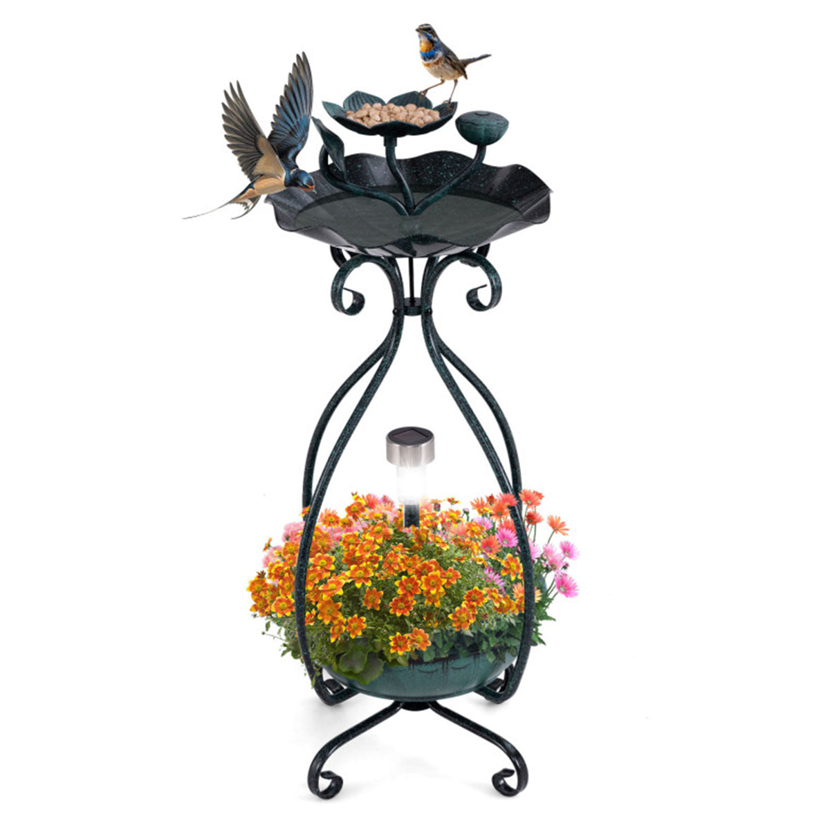 210651-z1.jpg Solar Bird Bath Feeder and Planter - Image 1