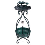 Solar Bird Bath Feeder and Planter - Image 8
