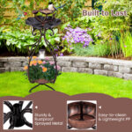 Solar Bird Bath Feeder and Planter - Image 15